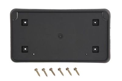 Kentekenplaat bevestiging Voor (VS-versie, plastic, zwart) past: JEEP GRAND CHEROKEE IV WK2 01.13-10.16
