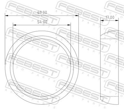 GARNITURA RACORD EVACUARE FEBEST 02491002 1