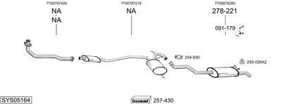 Изпускателна система BOSAL SYS05164