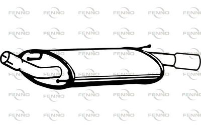 Глушитель выхлопных газов конечный FENNO P2479 для FORD PUMA