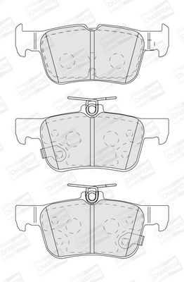 BREMSBELAGSATZ SCHEIBENBREMSE CHAMPION 573881CH 1