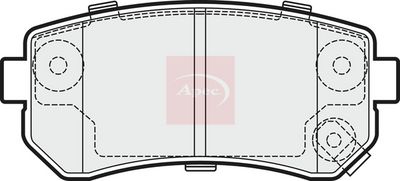APEC Brake Pad Set, disc brake PAD1487