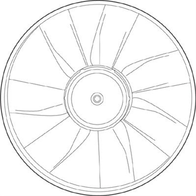 Вентилятор, охлаждение двигателя MAGNETI MARELLI 069422222010 для VW GOLF