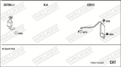 ABGASANLAGE WALKER FIK017640C