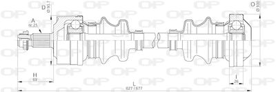 Приводной вал OPEN PARTS DRS6186.00 для MERCEDES-BENZ 190
