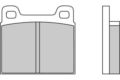 Комплект тормозных колодок, дисковый тормоз E.T.F. 12-0036 для AUDI SUPER