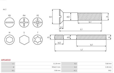 Repair Set, alternator ARS4010