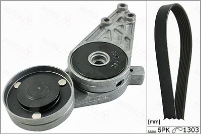 Sada žebrovaných klínových řemenů AUTEX 702900