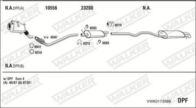SISTEM DE ESAPAMENT WALKER VWK017359B