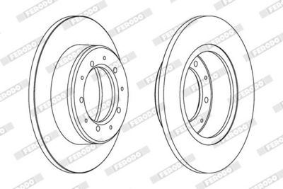 BREMSSCHEIBE FERODO DDF283 1