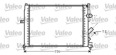 Радиатор, охлаждение двигателя VALEO 731738 для RENAULT ESPACE