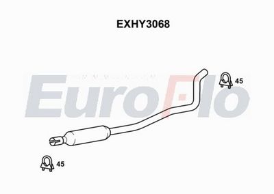 Zestaw tłumików, tłumik końcowy EUROFLO 28650B9170