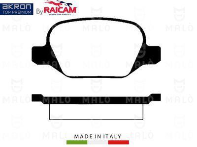 AKRON-MALÒ 28480121 Тормозные колодки и сигнализаторы  для ALFA ROMEO 147 (937_) 1.9 JTDM 16V (937.AXN1B, 937.AXZ1B)