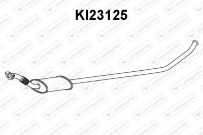 Средний глушитель выхлопных газов VENEPORTE KI23125 для KIA PICANTO