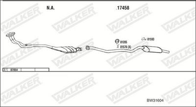 Изпускателна система WALKER BW31604