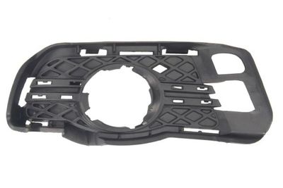 Voorbumper afdekking Voor Rechts (met lattenbodem, met mistlampgaten, plastic, zwart) past: MERCEDES C-KLASA W204 01.07-03.11