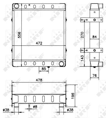 RADIATOR BATERIE DE ANTRENARE NRF 52169 4