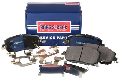 комплект спирачно феродо, дискови спирачки BORG & BECK BBP2938