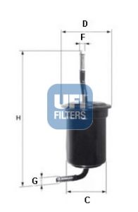 Топливный фильтр UFI 31.517.00 для FORD USA PROBE