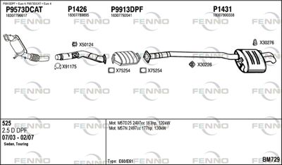 Układ wydechowy FENNO BM729