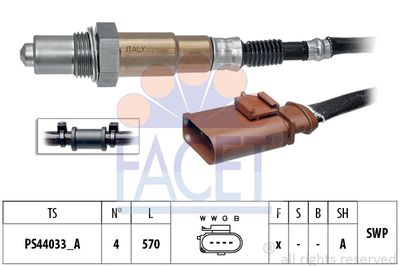 FACET 10.8315 Лямбда-зонд для VW MULTIVAN