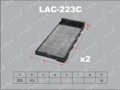 LYNXauto LAC-223C Фільтр салону 