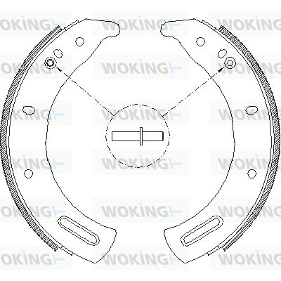 Комплект тормозных колодок WOKING Z4285.00 для CARBODIES FL2