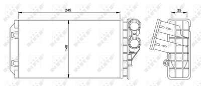 SCHIMBATOR CALDURA INCALZIRE HABITACLU NRF 54251 4