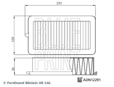LUFTFILTER BLUE PRINT ADN12291 2