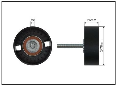 Kreipiantysis skriemulys, V formos rumbuotas diržas