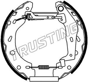 Комплект тормозных колодок TRUSTING 6186 для SMART CROSSBLADE