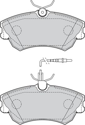 BREMSBELAGSATZ SCHEIBENBREMSE VALEO 302217 1