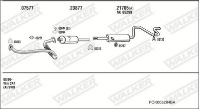 Изпускателна система WALKER FOK005294BA