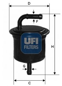Топливный фильтр UFI 31.716.00 для DAIHATSU MOVE