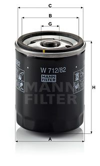 W 712/82 MANN-FILTER Масляный фильтр