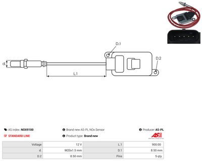 SENZOR NOX INJECTIE ADITIV AS-PL NOX9100 2