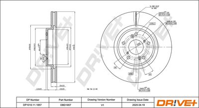 спирачен диск DR!VE+ DP1010.11.1857