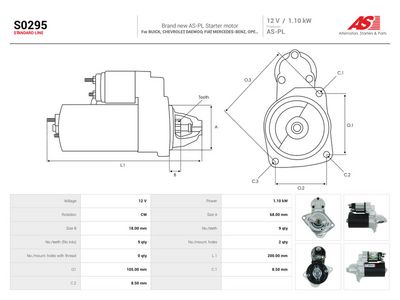 Štartér AS-PL AS S0295
