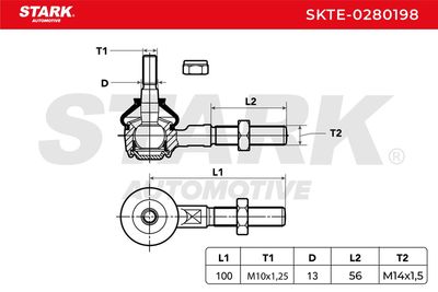накрайник на напречна кормилна щанга STARK SKTE-0280198