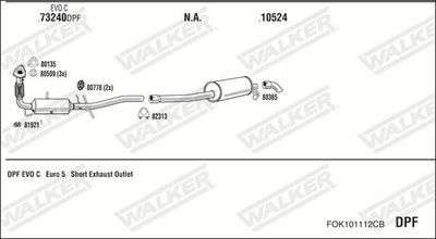 ABGASANLAGE WALKER FOK101112CB