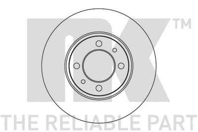 Тормозной диск NK 202305 для LADA RIVA