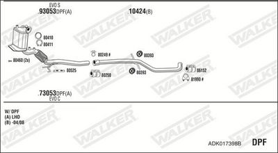 Изпускателна система WALKER ADK017398B