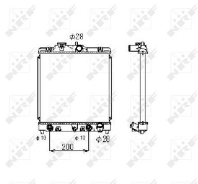 Radiator, engine cooling 516356