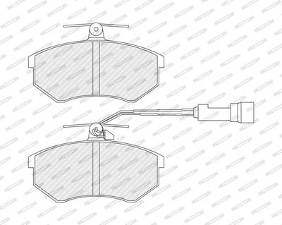 Remblokken set Voor , past: AUDI 100 C3, 200 C2, 200 C3, 80 B3, 80 B4, 90 B3, A4 B5, CABRIOLET B3, COUPE B3  CHERY EASTAR CROSS 1.6-2.6 10.79-