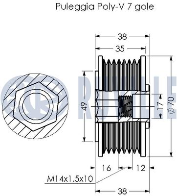 SISTEM ROATA LIBERA GENERATOR RUVILLE 542322 1