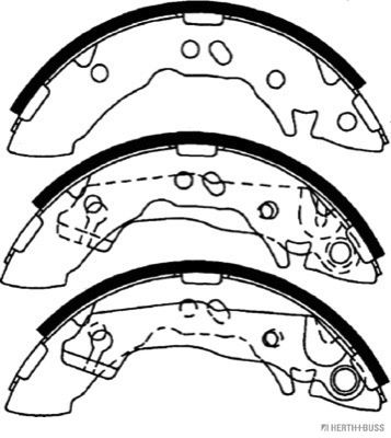 SET SABOTI FRANA Herth+Buss Jakoparts J3500516 1