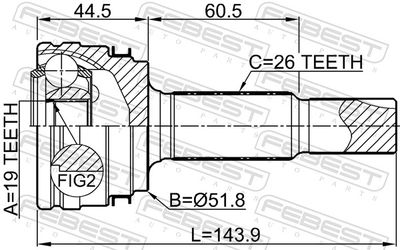 Joint Kit, drive shaft 0110-ALA49R