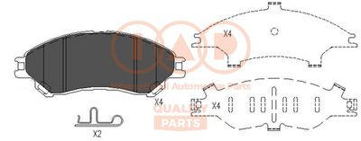 IAP QUALITY PARTS 704-16101 Тормозные колодки и сигнализаторы  для SUZUKI SX4 (Сузуки Сx4)