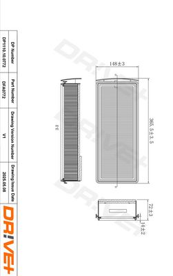 LUFTFILTER DR!VE+ DP1110100772 0