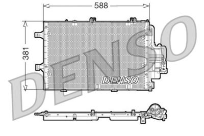 DENSO DCN20020 Радиатор кондиционера  для OPEL TIGRA (Опель Тигра)